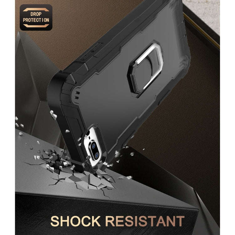 PC + Rubber 3-layers Shockproof Protective Case with Rotating Holder, For iPhone 8 Plus / 7 Plus,...