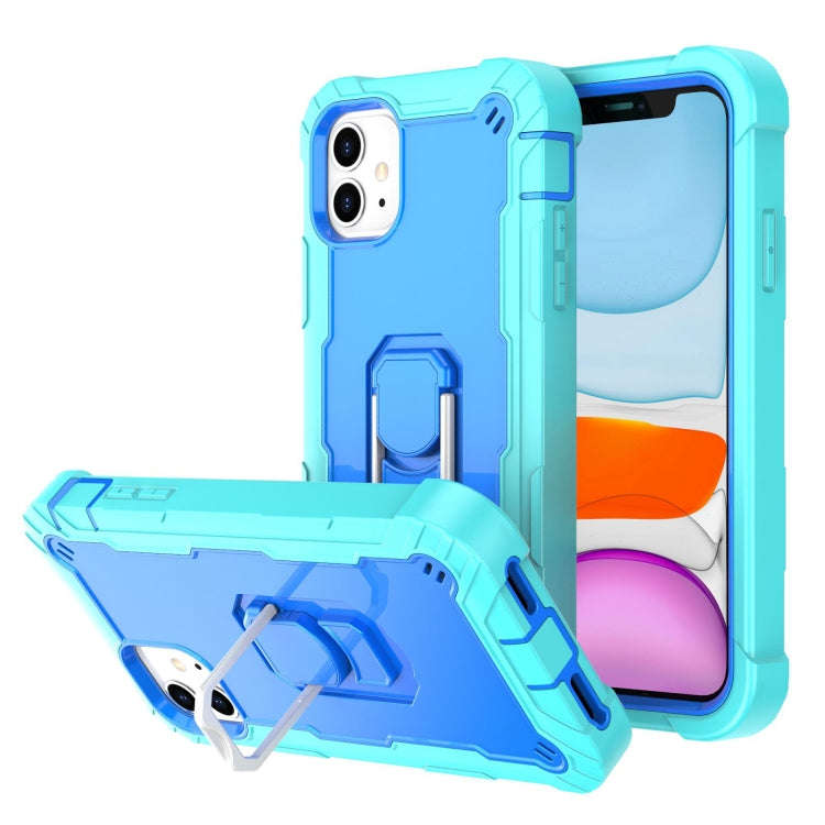 PC + Rubber 3-layers Shockproof Protective Case with Rotating Holder, For iPhone 8 Plus / 7 Plus,...