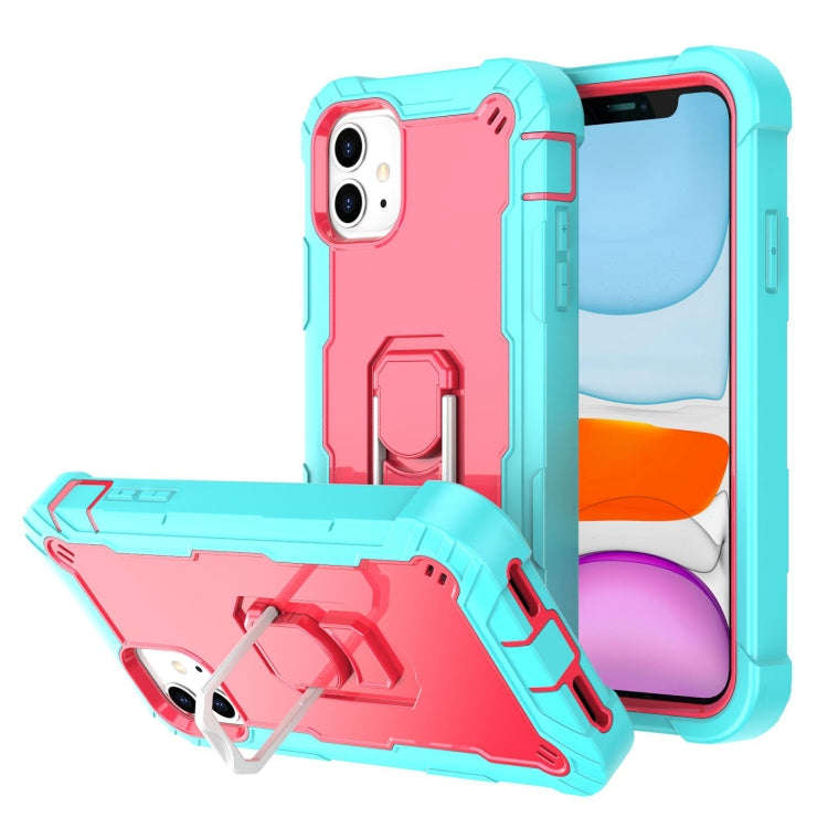 PC + Rubber 3-layers Shockproof Protective Case with Rotating Holder, For iPhone 8 Plus / 7 Plus,...
