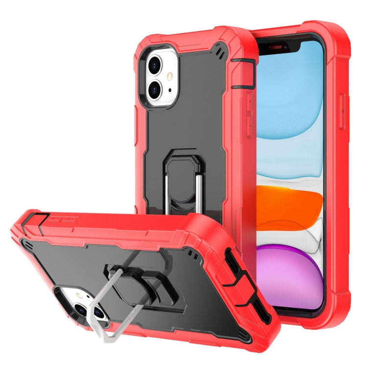 PC + Rubber 3-layers Shockproof Protective Case with Rotating Holder, For iPhone 8 Plus / 7 Plus,...