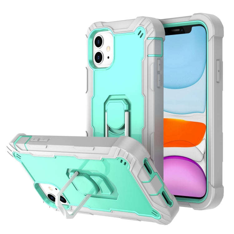 PC + Rubber 3-layers Shockproof Protective Case with Rotating Holder, For iPhone 8 Plus / 7 Plus,...