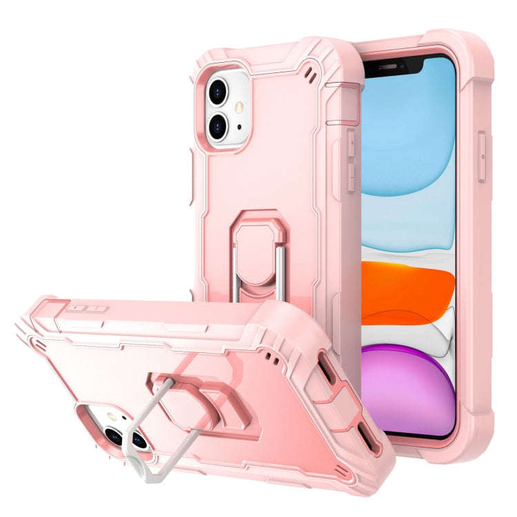 PC + Rubber 3-layers Shockproof Protective Case with Rotating Holder, For iPhone 8 Plus / 7 Plus,...