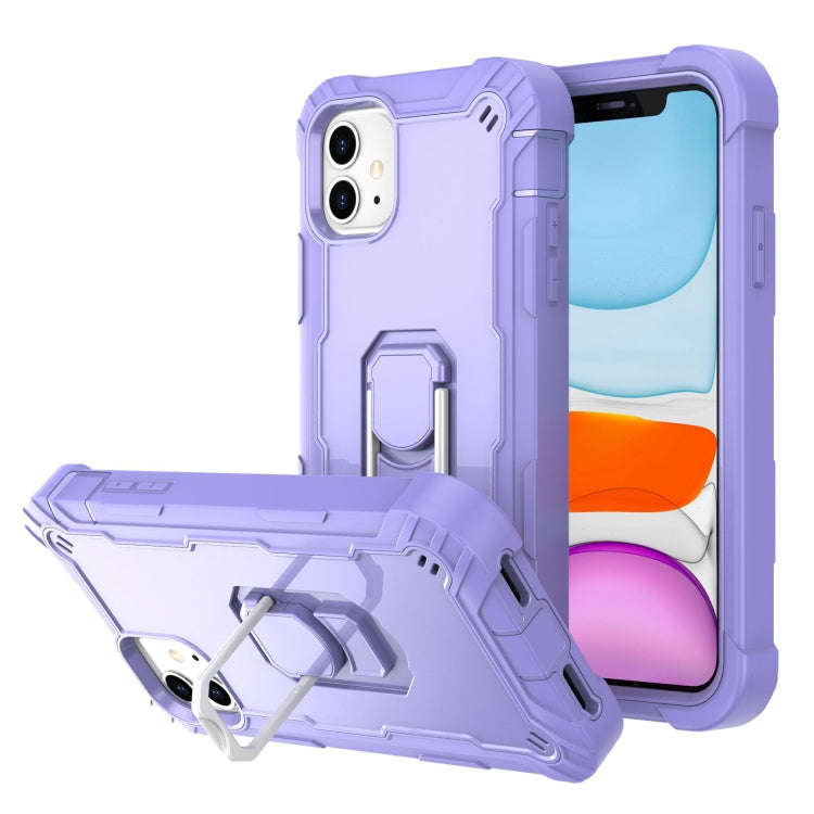 PC + Rubber 3-layers Shockproof Protective Case with Rotating Holder, For iPhone 8 Plus / 7 Plus,...