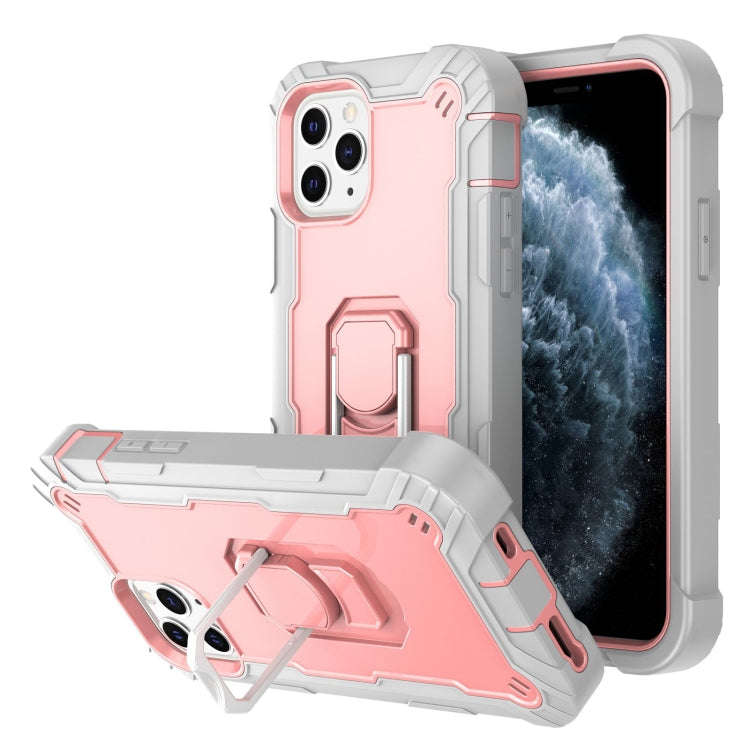 PC + Rubber 3-layers Shockproof Protective Case with Rotating Holder, For iPhone 8 Plus / 7 Plus,...