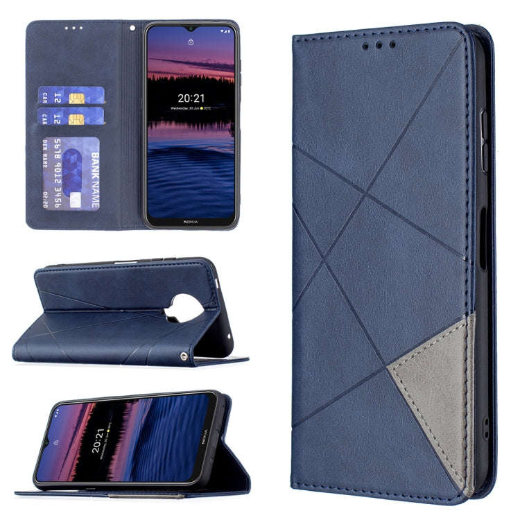 Rhombus Texture Horizontal Flip Magnetic Leather Case with Holder & Card Slots & Wallet, For Sams...