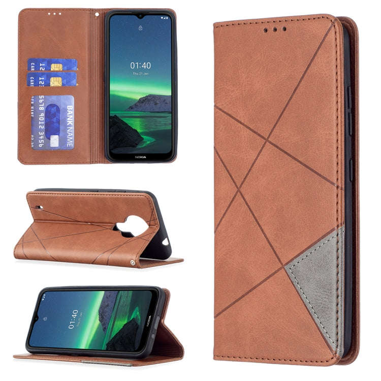 Rhombus Texture Horizontal Flip Magnetic Leather Case with Holder & Card Slots & Wallet, For Sams...