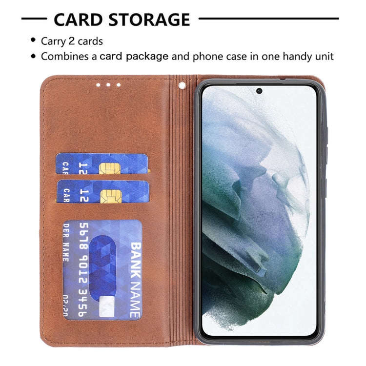 Rhombus Texture Horizontal Flip Magnetic Leather Case with Holder & Card Slots & Wallet, For Sams...
