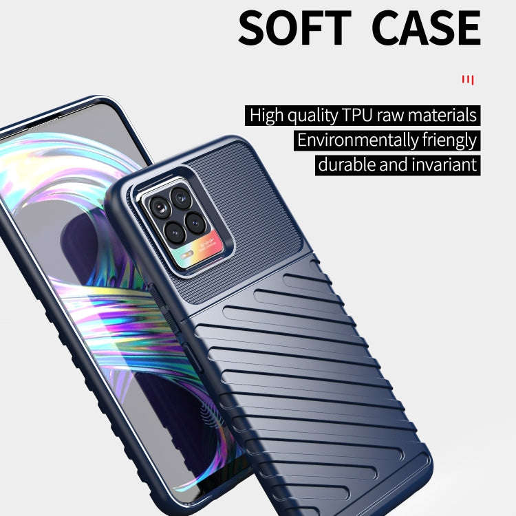 Thunderbolt Shockproof TPU Protective Soft Case, For OPPO Realme 8 / 8 Pro
