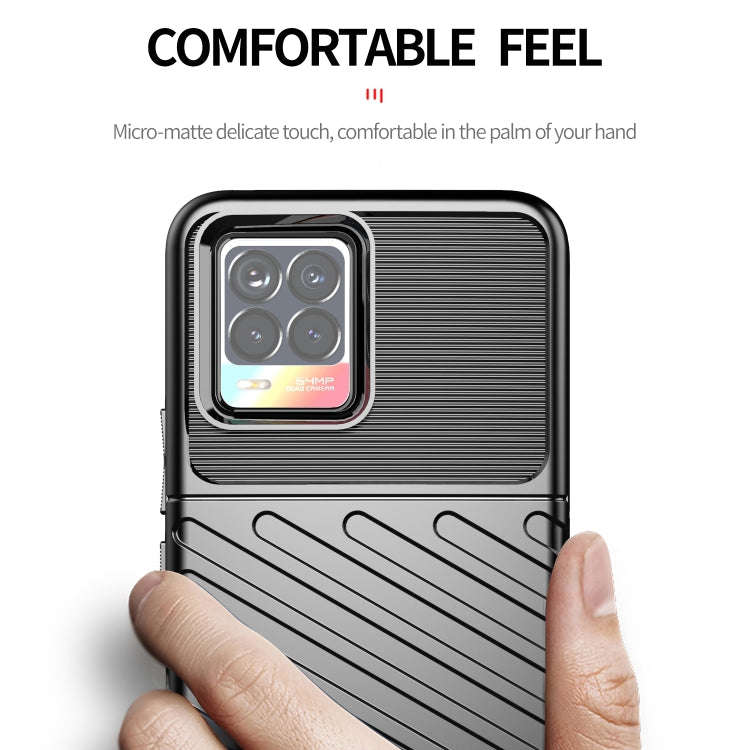 Thunderbolt Shockproof TPU Protective Soft Case, For OPPO Realme 8 / 8 Pro