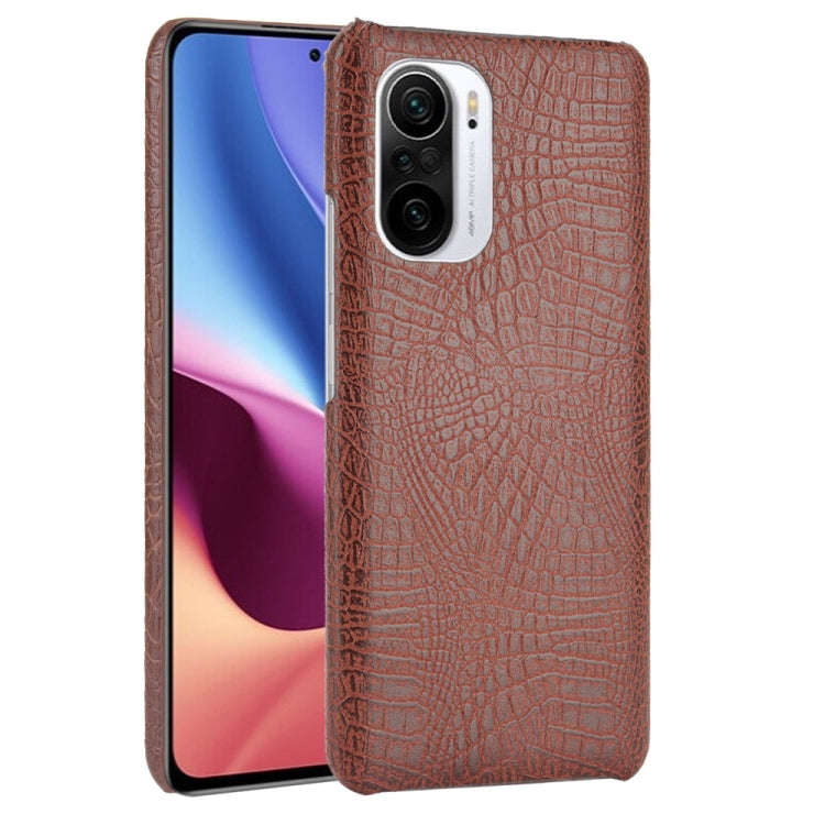 Shockproof Crocodile Texture PC + PU Case, For Xiaomi Redmi K40 / K40 Pro / Poco F3, For Nokia X1...