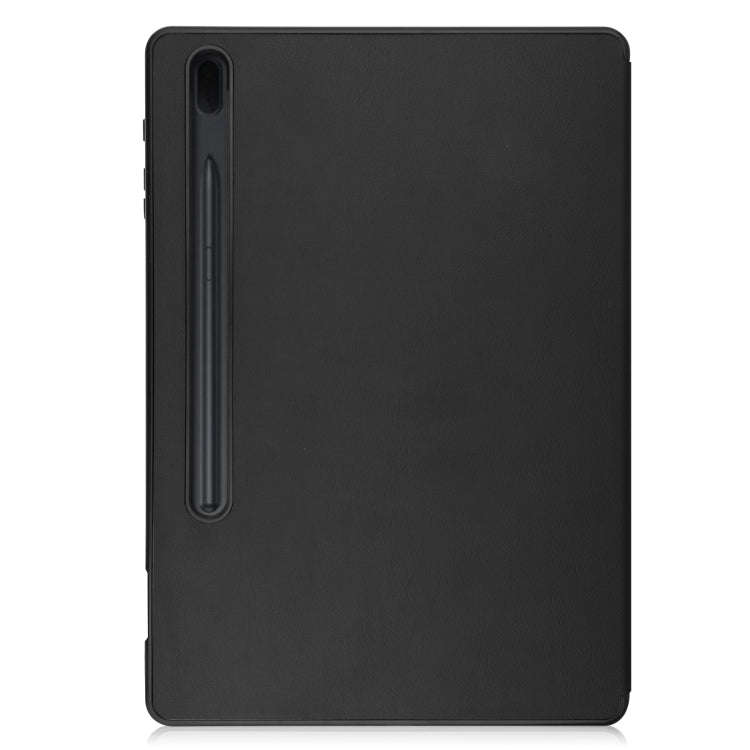 Pure Color Horizontal Flip TPU + PU Leather Case with Three-folding Holder & Sleep / Wake-up Func...
