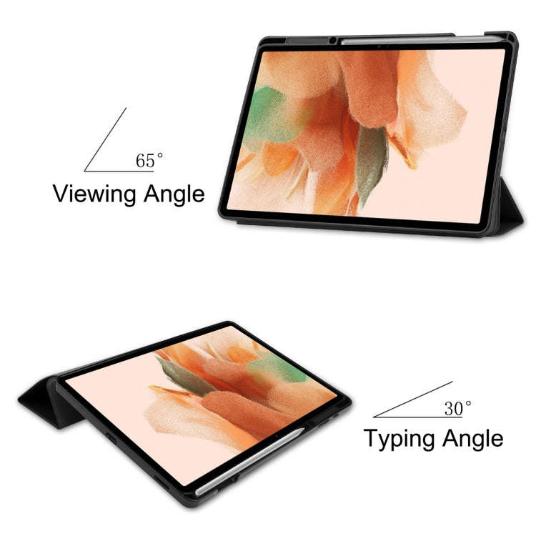 Pure Color Horizontal Flip TPU + PU Leather Case with Three-folding Holder & Sleep / Wake-up Func...