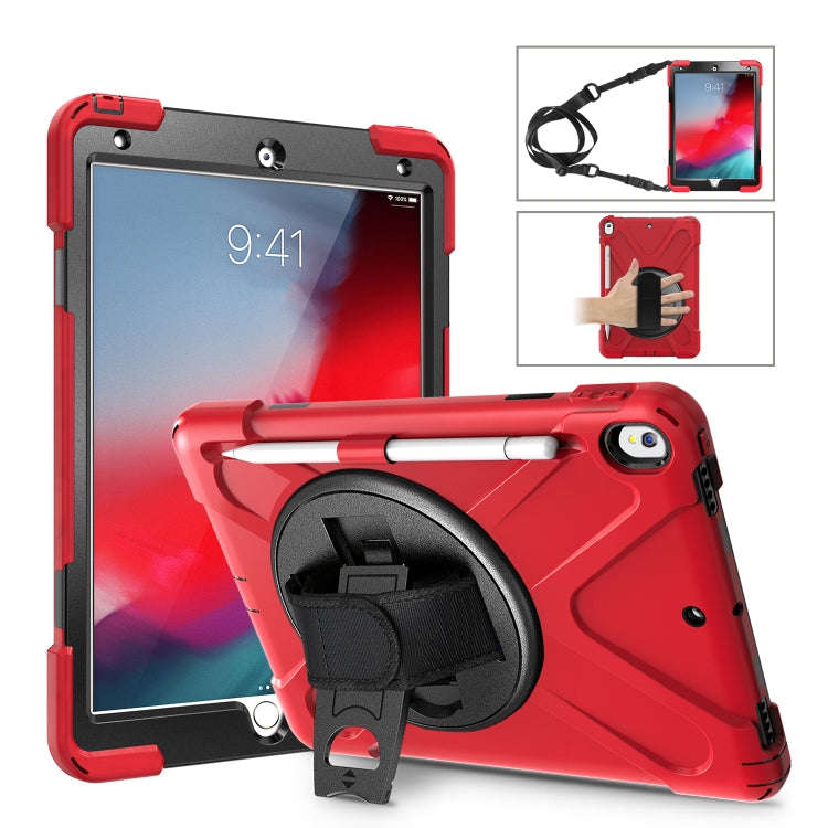 Shockproof Colorful Silicone + PC Protective Case with Holder & Shoulder Strap & Hand Strap & Pen...