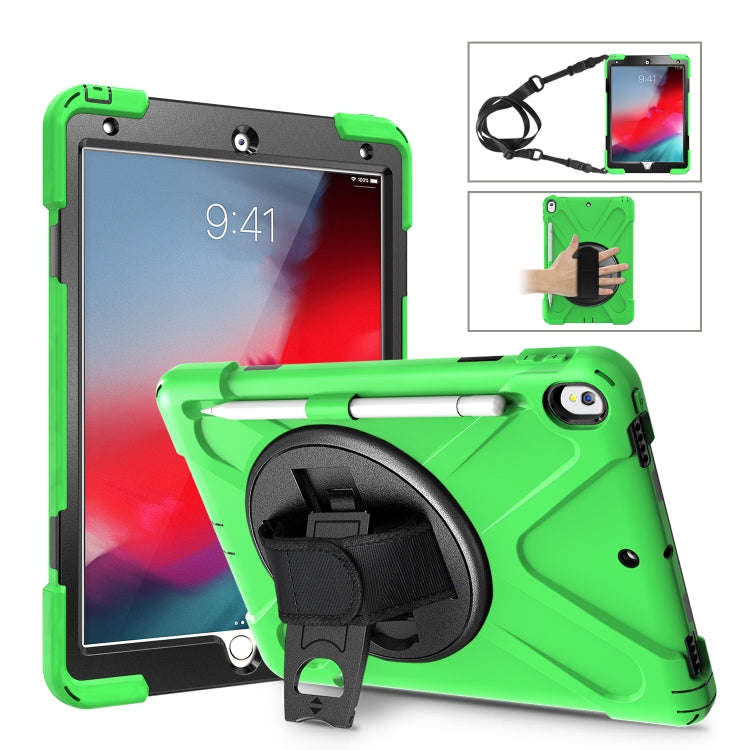 Shockproof Colorful Silicone + PC Protective Case with Holder & Shoulder Strap & Hand Strap & Pen...