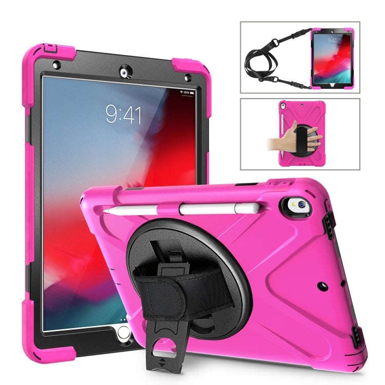 Shockproof Colorful Silicone + PC Protective Case with Holder & Shoulder Strap & Hand Strap & Pen...