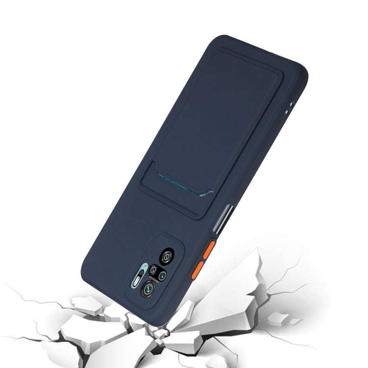 Card Slot Design Shockproof TPU Protective Case, For Xiaomi Redmi Note 10, For Xiaomi Redmi Note ...