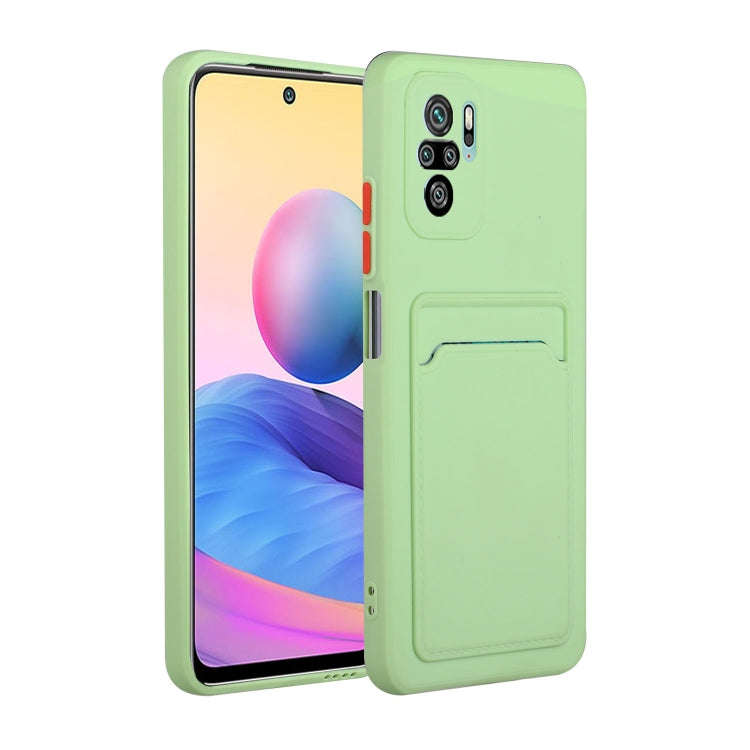 Card Slot Design Shockproof TPU Protective Case, For Xiaomi Redmi Note 10, For Xiaomi Redmi Note ...