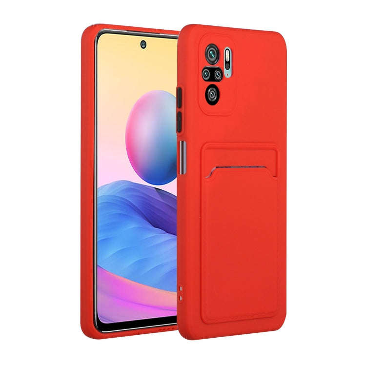 Card Slot Design Shockproof TPU Protective Case, For Xiaomi Redmi Note 10, For Xiaomi Redmi Note ...