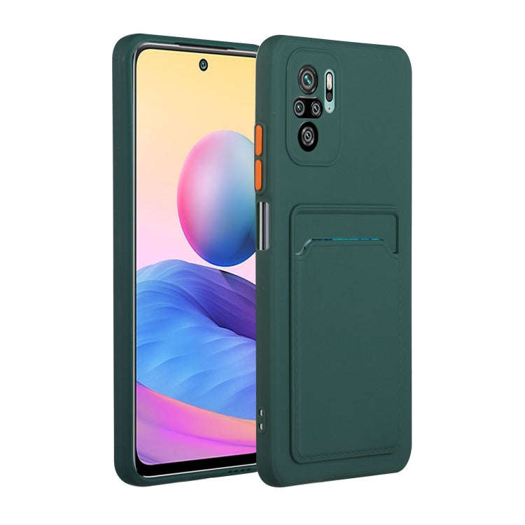 Card Slot Design Shockproof TPU Protective Case, For Xiaomi Redmi Note 10, For Xiaomi Redmi Note ...