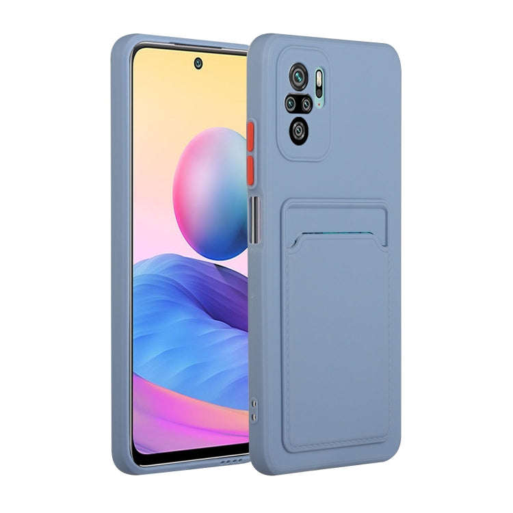 Card Slot Design Shockproof TPU Protective Case, For Xiaomi Redmi Note 10, For Xiaomi Redmi Note ...