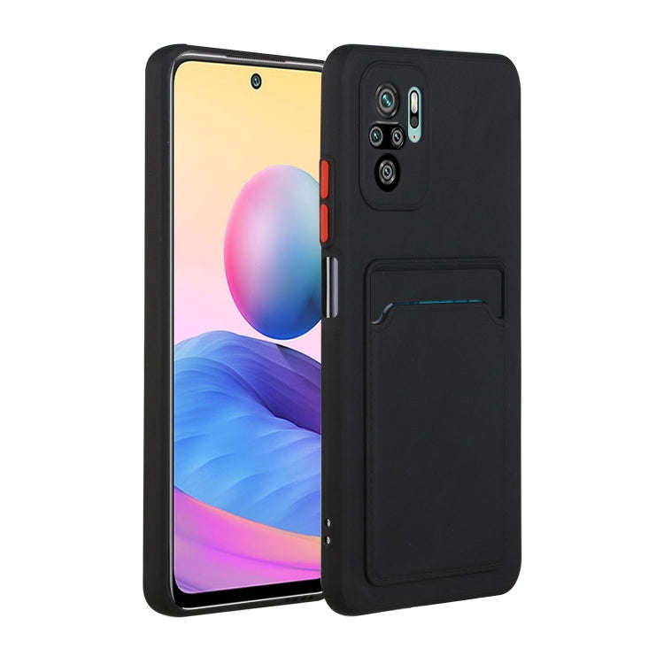 Card Slot Design Shockproof TPU Protective Case, For Xiaomi Redmi Note 10, For Xiaomi Redmi Note ...