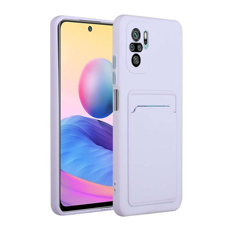 Card Slot Design Shockproof TPU Protective Case, For Xiaomi Redmi Note 10, For Xiaomi Redmi Note ...