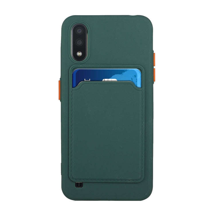 Card Slot Design Shockproof TPU Protective, For Samsung Galaxy A01, For Samsung Galaxy A02, For S...