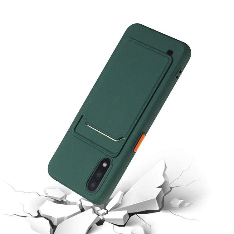 Card Slot Design Shockproof TPU Protective, For Samsung Galaxy A01, For Samsung Galaxy A02, For S...