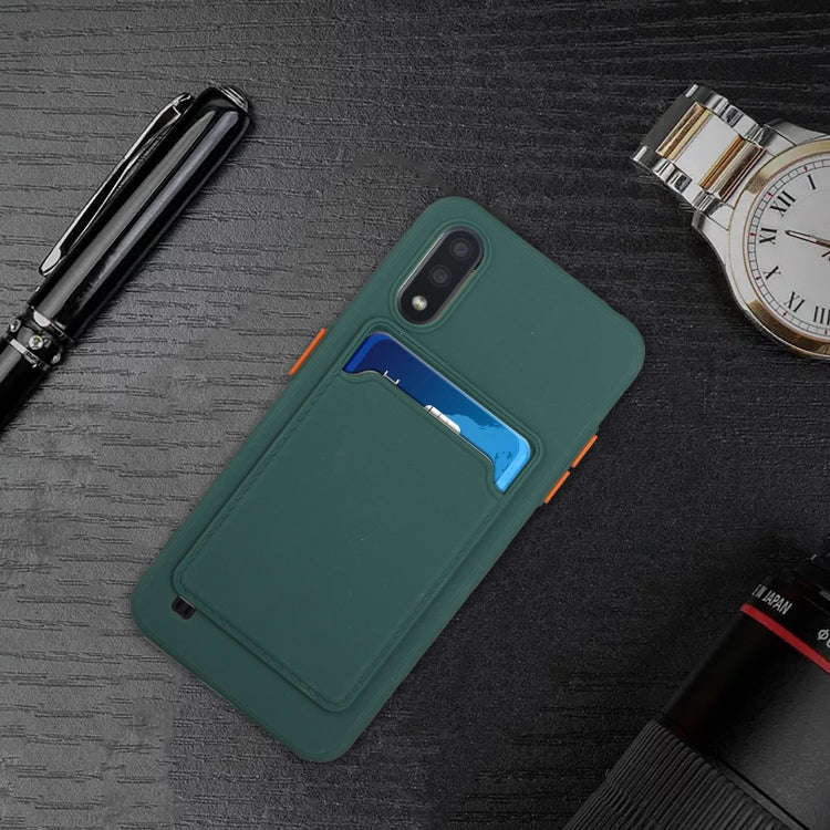 Card Slot Design Shockproof TPU Protective, For Samsung Galaxy A01, For Samsung Galaxy A02, For S...