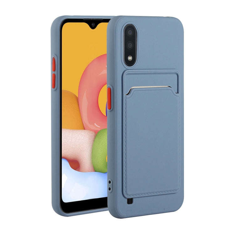 Card Slot Design Shockproof TPU Protective, For Samsung Galaxy A01, For Samsung Galaxy A02, For S...