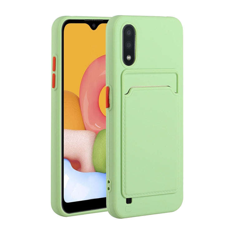 Card Slot Design Shockproof TPU Protective, For Samsung Galaxy A01, For Samsung Galaxy A02, For S...