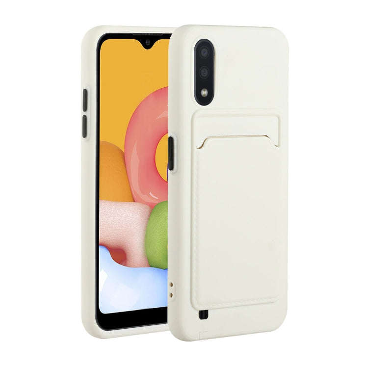 Card Slot Design Shockproof TPU Protective, For Samsung Galaxy A01, For Samsung Galaxy A02, For S...
