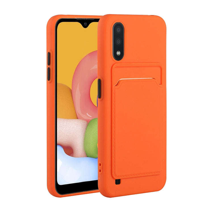 Card Slot Design Shockproof TPU Protective, For Samsung Galaxy A01, For Samsung Galaxy A02, For S...