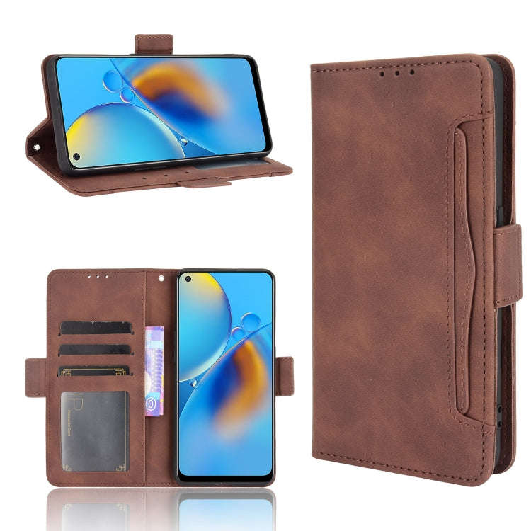 Skin Feel Calf Pattern Horizontal Flip Leather Case with Holder & Card Slots & Photo Frame, For O...