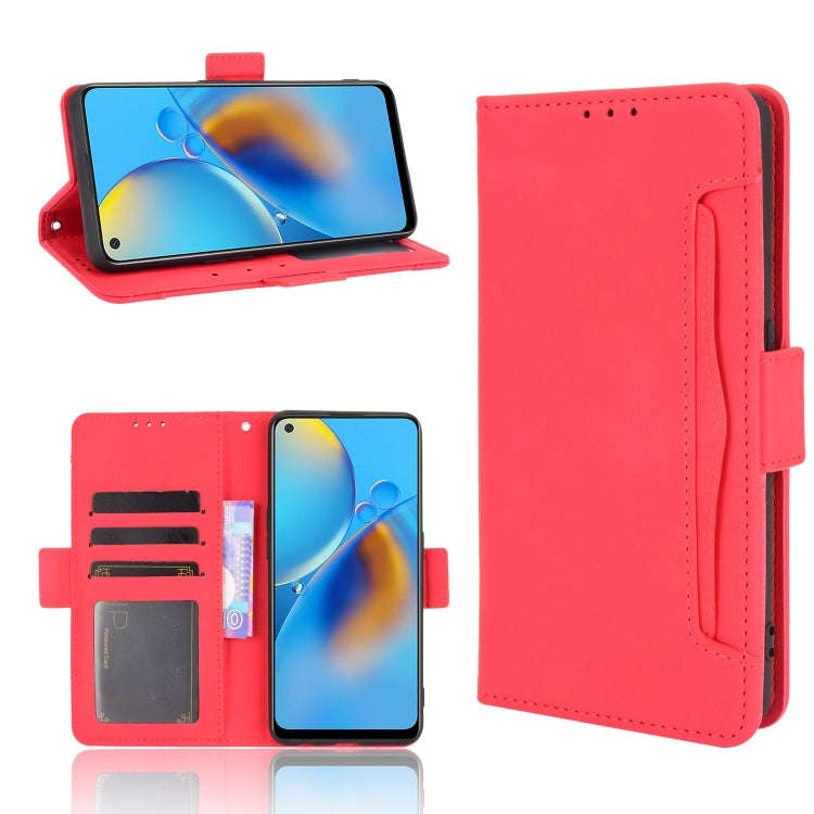 Skin Feel Calf Pattern Horizontal Flip Leather Case with Holder & Card Slots & Photo Frame, For O...