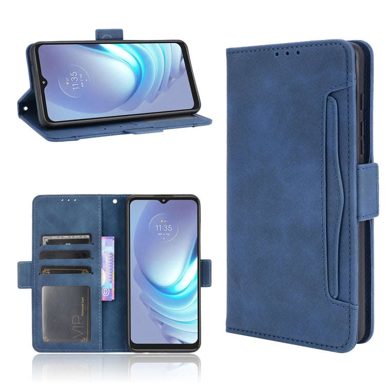 Skin Feel Calf Pattern Horizontal Flip Leather Case with Holder & Card Slots & Photo Frame, For M...