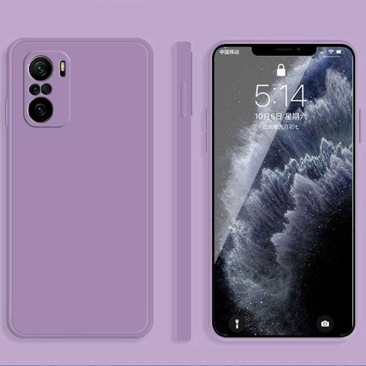 Solid Color Imitation Liquid Silicone Straight Edge Dropproof Full Coverage Protective Case, For ...