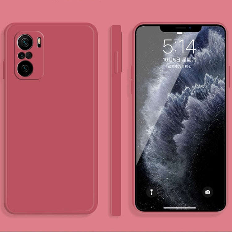Solid Color Imitation Liquid Silicone Straight Edge Dropproof Full Coverage Protective Case, For ...