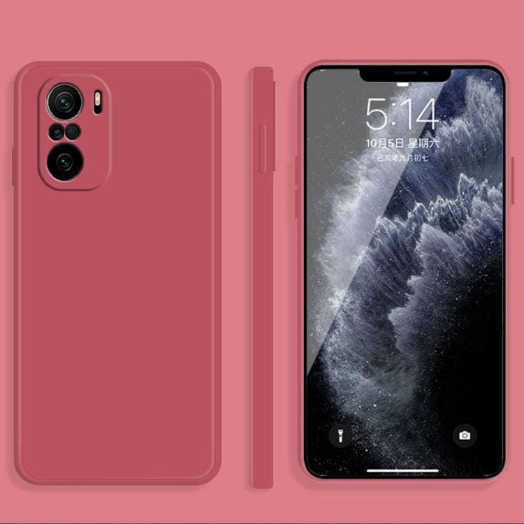 Solid Color Imitation Liquid Silicone Straight Edge Dropproof Full Coverage Protective Case, For ...