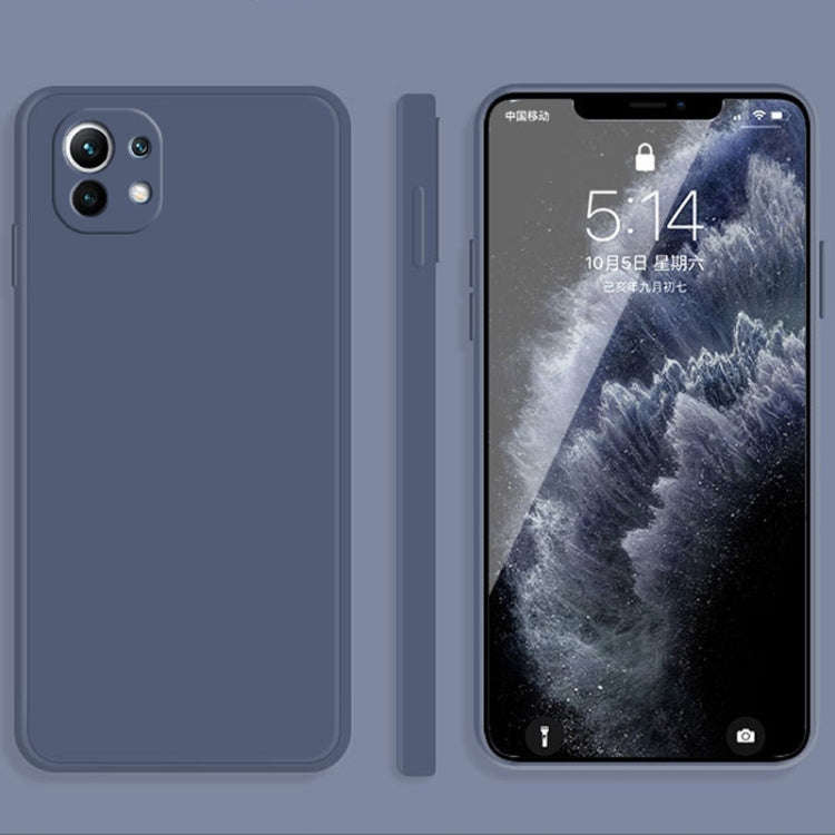 Solid Color Imitation Liquid Silicone Straight Edge Dropproof Full Coverage Protective Case, For ...