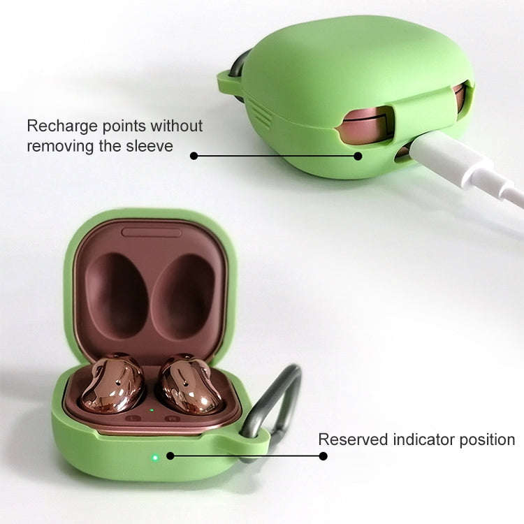 For Samsung Galaxy Buds Live / Pro Bluetooth Earphone Silicone Protective Case with Hook