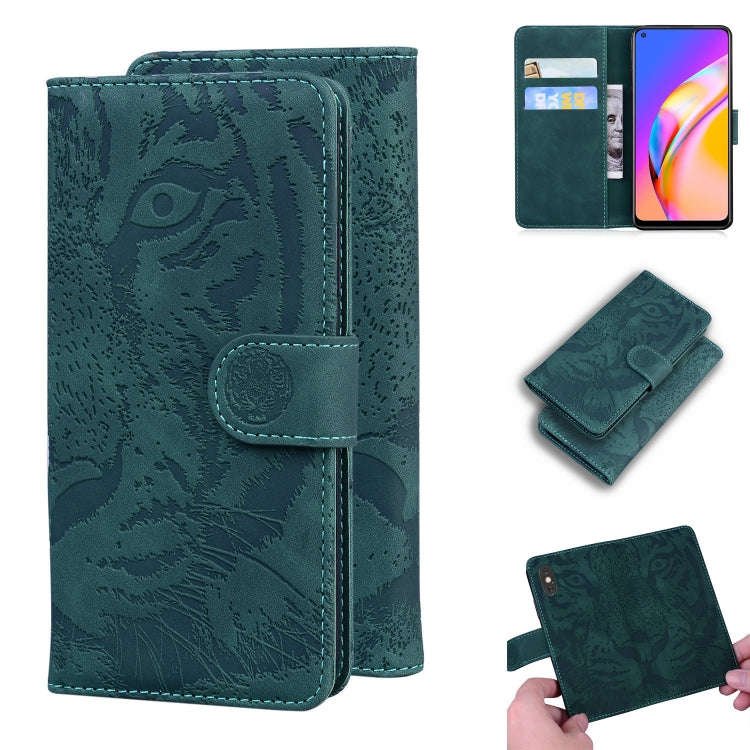 Tiger Embossing Pattern Horizontal Flip Leather Case with Holder & Card Slots & Wallet, For OPPO ...
