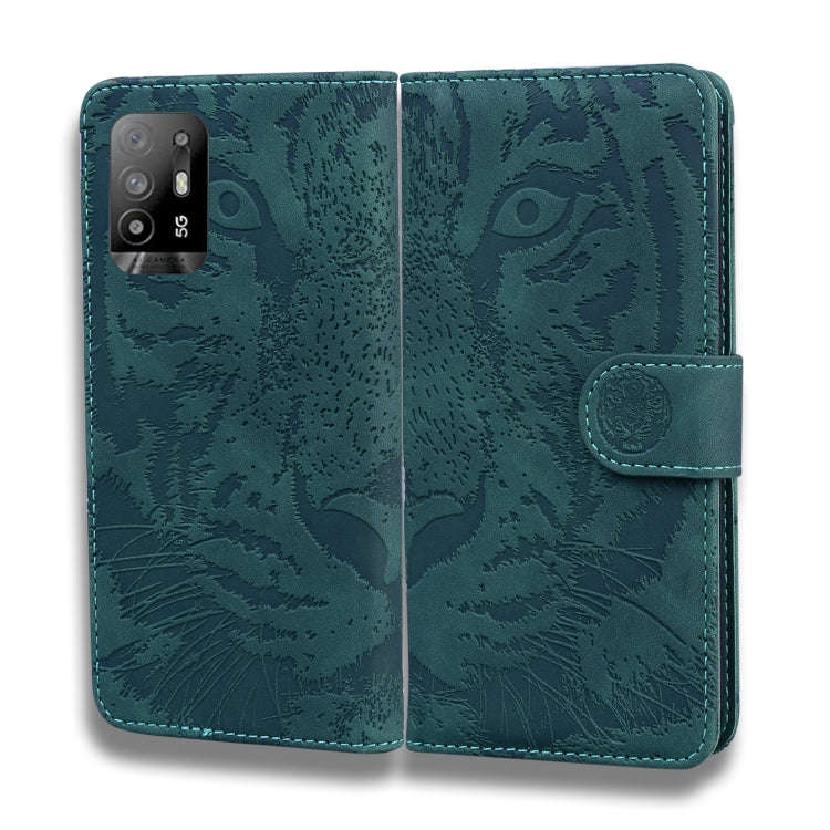 Tiger Embossing Pattern Horizontal Flip Leather Case with Holder & Card Slots & Wallet, For OPPO ...