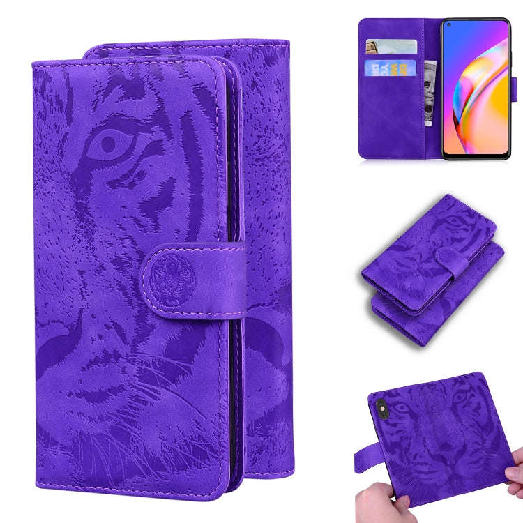 Tiger Embossing Pattern Horizontal Flip Leather Case with Holder & Card Slots & Wallet, For OPPO ...