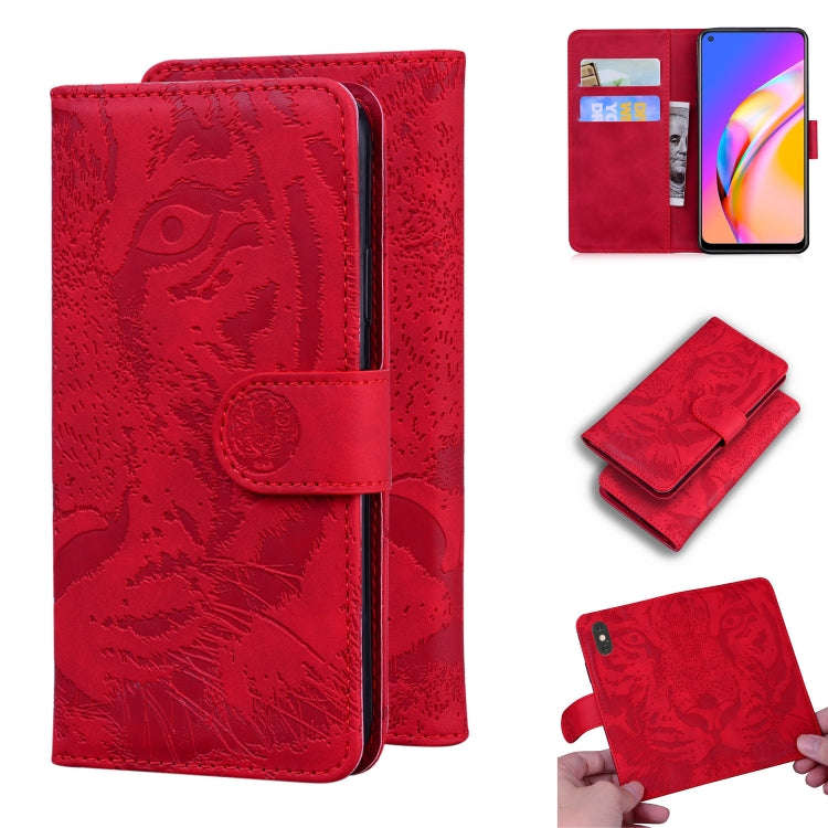 Tiger Embossing Pattern Horizontal Flip Leather Case with Holder & Card Slots & Wallet, For OPPO ...