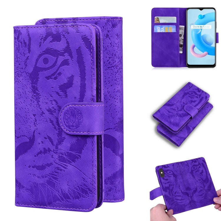 Tiger Embossing Pattern Horizontal Flip Leather Case with Holder & Card Slots & Wallet, For OPPO ...