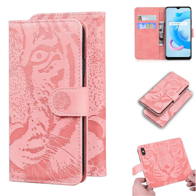 Tiger Embossing Pattern Horizontal Flip Leather Case with Holder & Card Slots & Wallet, For OPPO ...