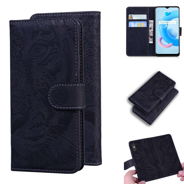 Tiger Embossing Pattern Horizontal Flip Leather Case with Holder & Card Slots & Wallet, For OPPO ...