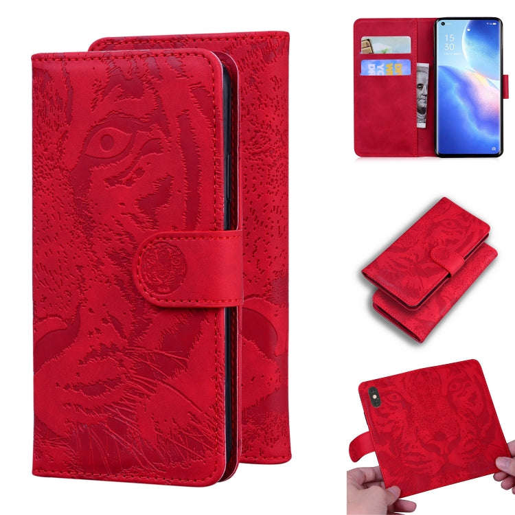 Tiger Embossing Pattern Horizontal Flip Leather Case with Holder & Card Slots & Wallet, For OPPO ...