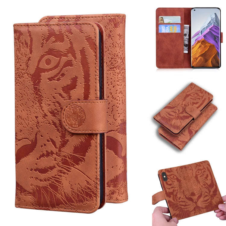 Tiger Embossing Pattern Horizontal Flip Leather Case with Holder & Card Slots & Wallet, For Xiaom...